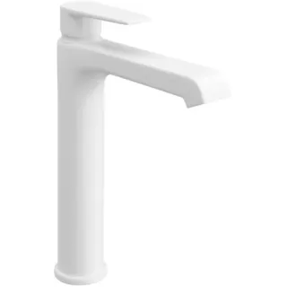 Смеситель для раковины высокий CEZARES NAUTIC-LC-BIO белый матовый